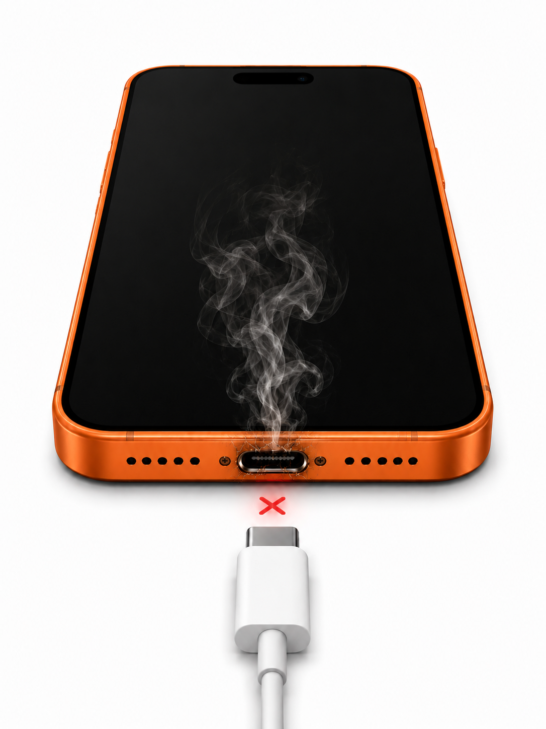 Iphone 17 pro max Laddkontakt byte original