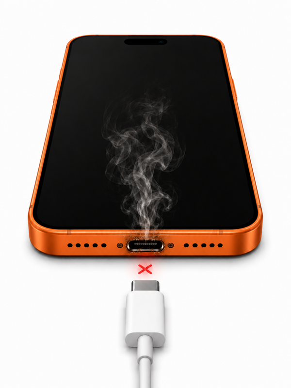 Iphone 17 pro max Laddkontakt byte original