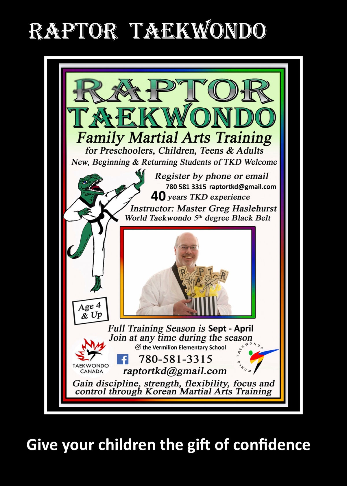 Raptor Taekwondo in Vermilion, AB