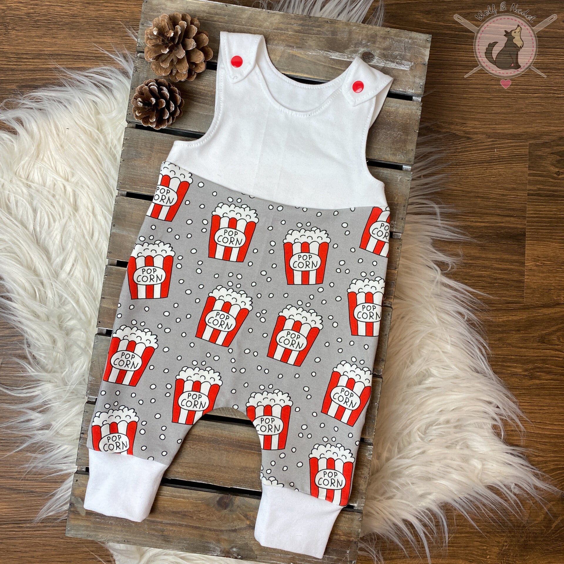 Sofortkauf Strampler Gr. 68 "Popcorn"