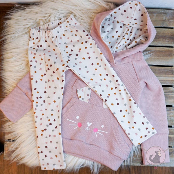 Set Hasen-Hoodie mit passender Leggins