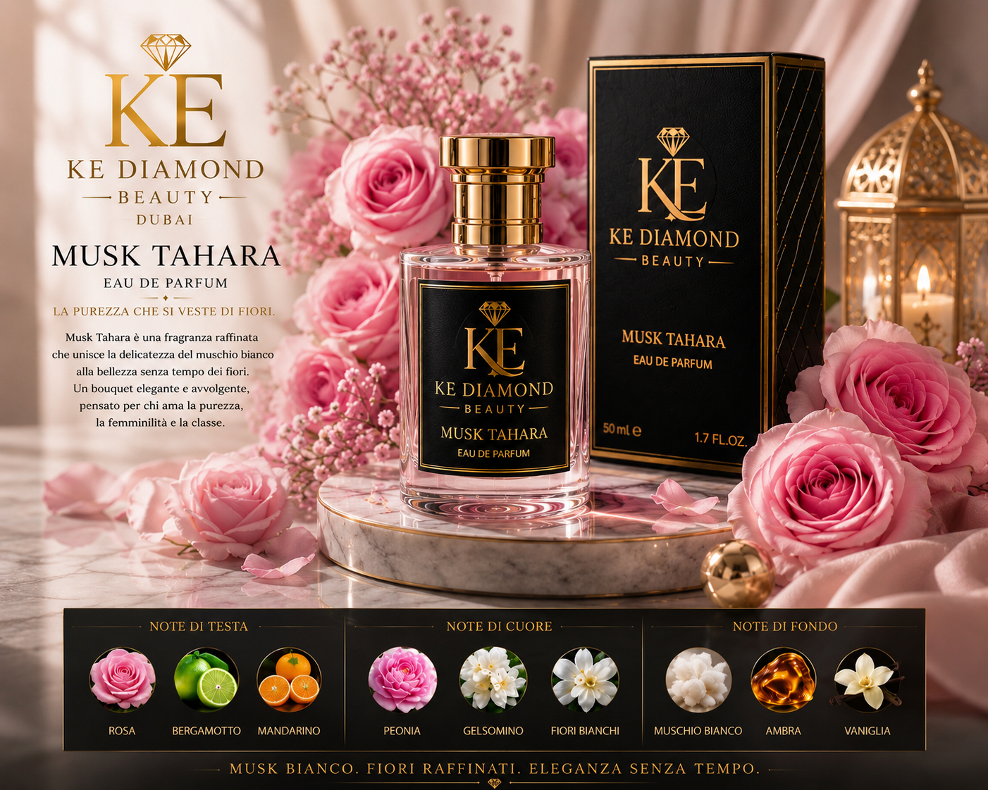🌸 KE Diamond Beauty – Musk Tahara Flowers