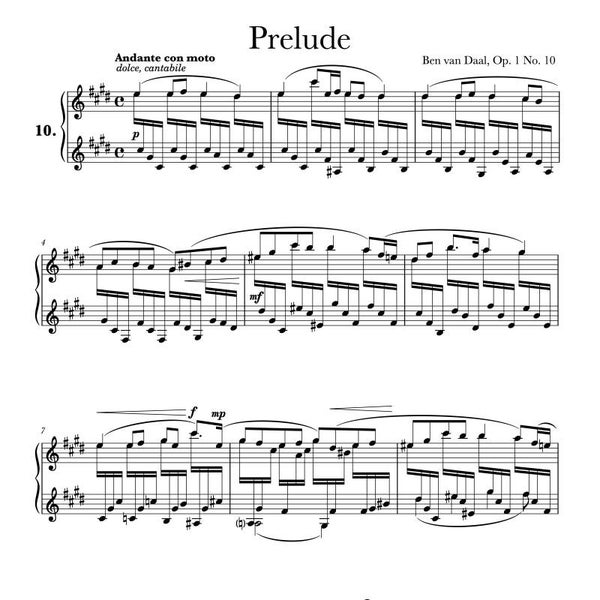 10Prelude in cis klein Op. 1 Nr. 10 | Bladmuziek