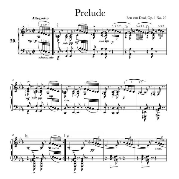 20Prelude in c klein Op. 1 Nr. 20 | Bladmuziek