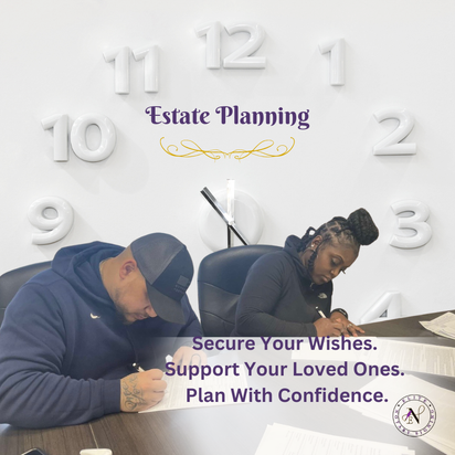 Two people signing estate planning documents during a notary appointment with Elite Notary Signing in Metro Atlanta