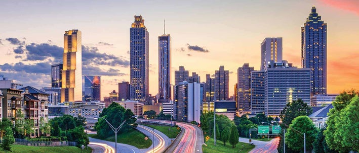 Atlanta skyline representing Elite Notary Signing's mobile apostille services in Midtown, Buckhead, and surrounding areas
