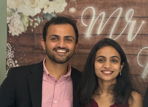 Smiling couple after signing their marriage license in Gwinnett County with Elite Notary Signing.