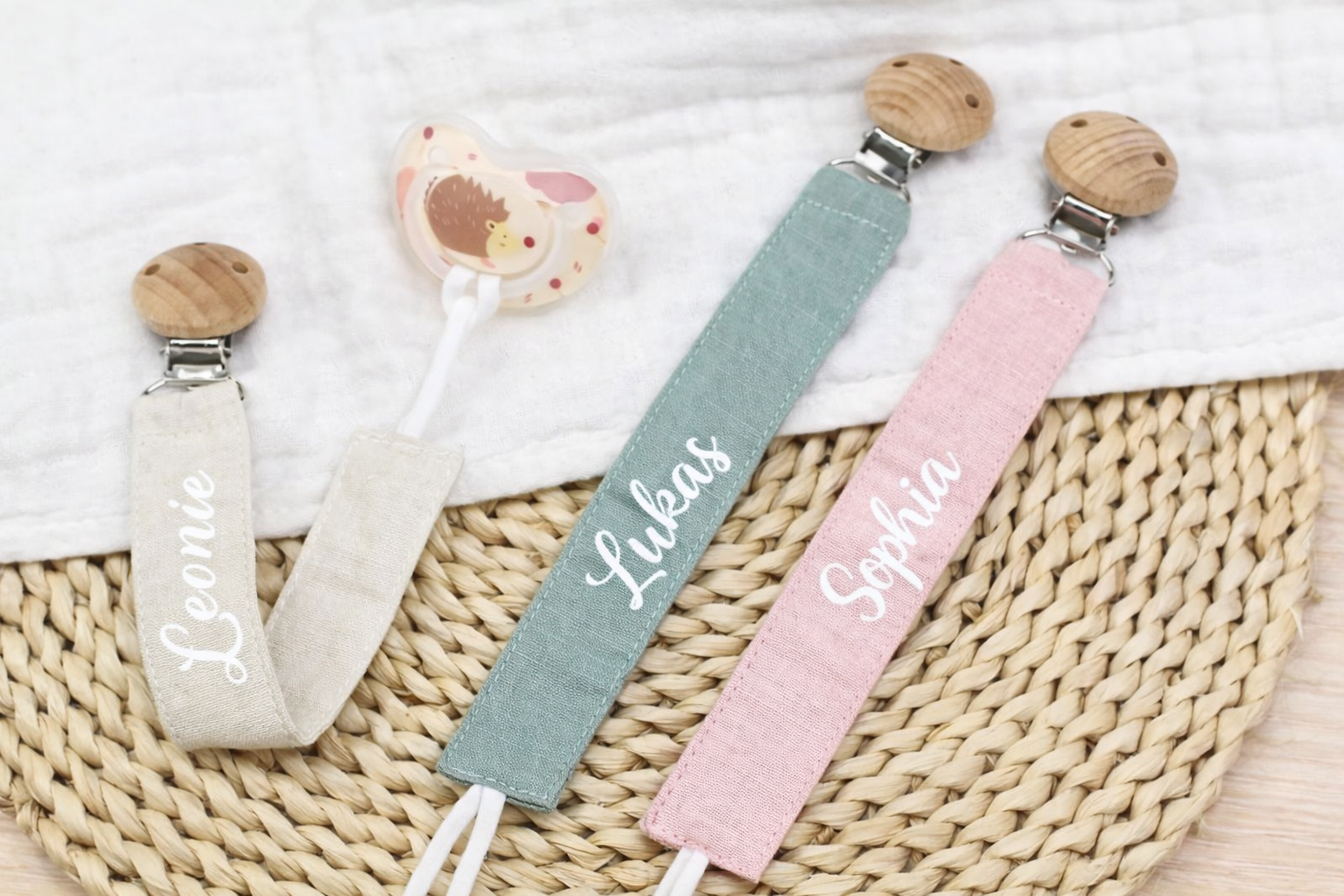 🍼 Personalisiertes Schnullerketten-Band