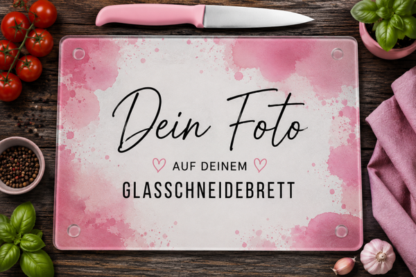 Personalisiertes Glasschneidebrett