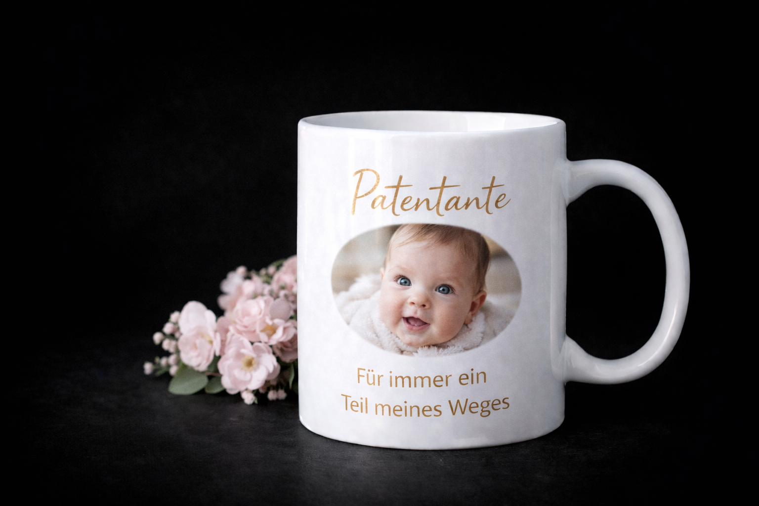Personalisierte Tasse für die Patentante – mit Foto