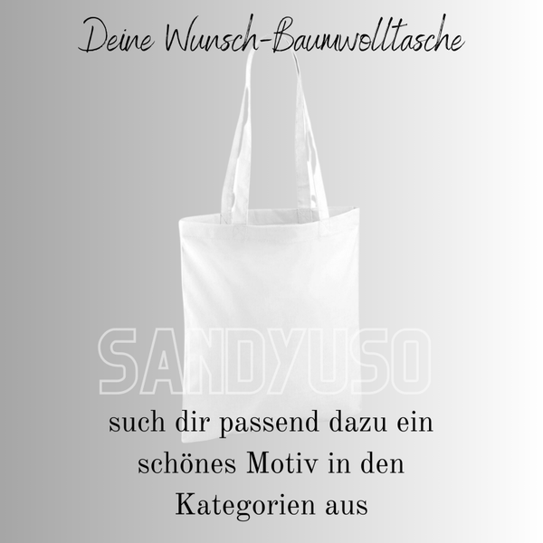 Baumwolltasche mit langem Henkel