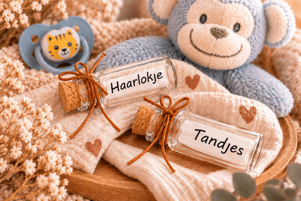 Bewaarflesjes voor tandjes & haarlokje