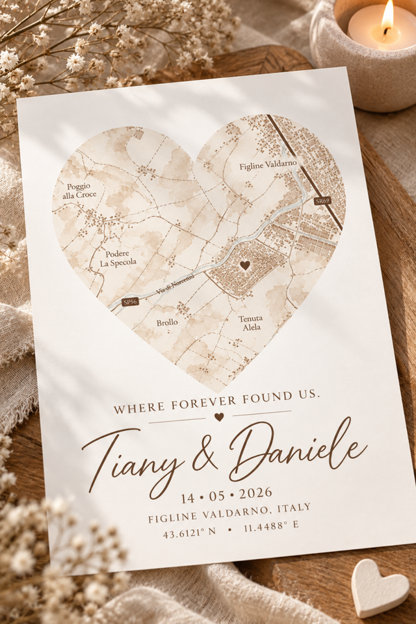 Where Forever Found Us – Gepersonaliseerde locatieprint