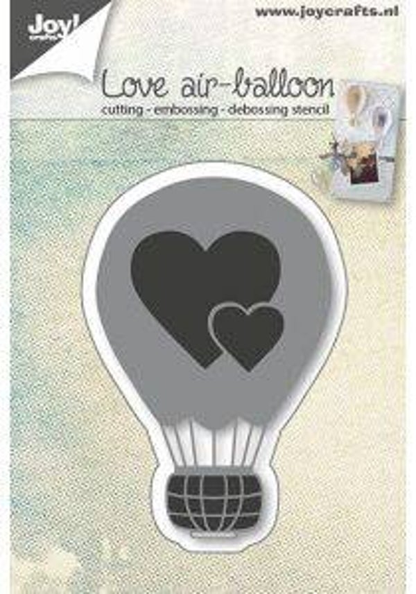 Snijmal Joy Craft Cutting & Embossingstencil 6002/0665 Love Air balloon