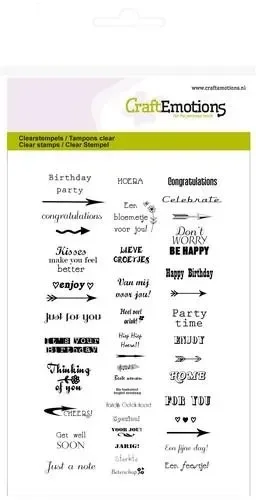 Craft Emotions Clear Stamp 130501/1146