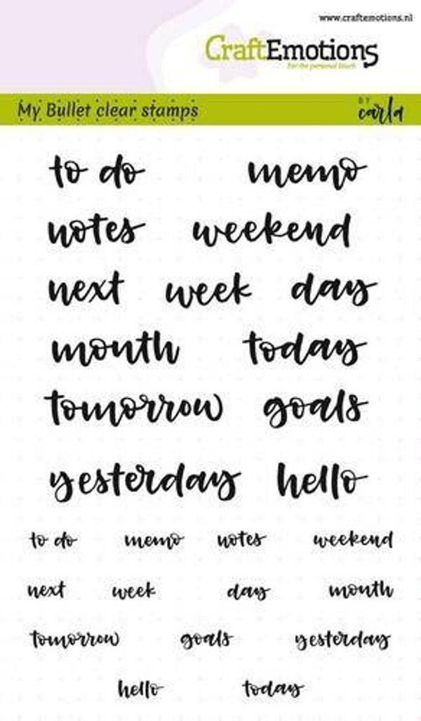 Craft Emotions Clear Stamp 130501/1704