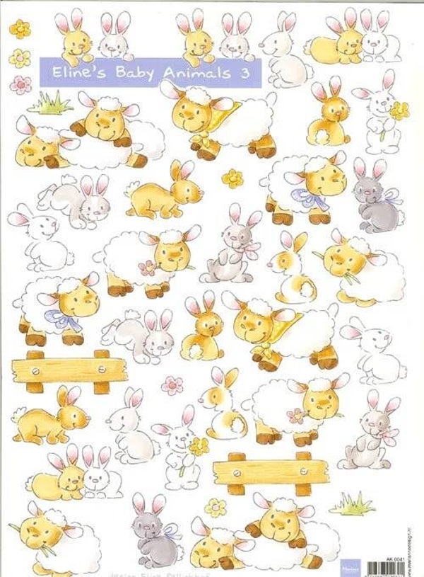 A4 Knipvel Marianne Design Eline's Baby AK0041