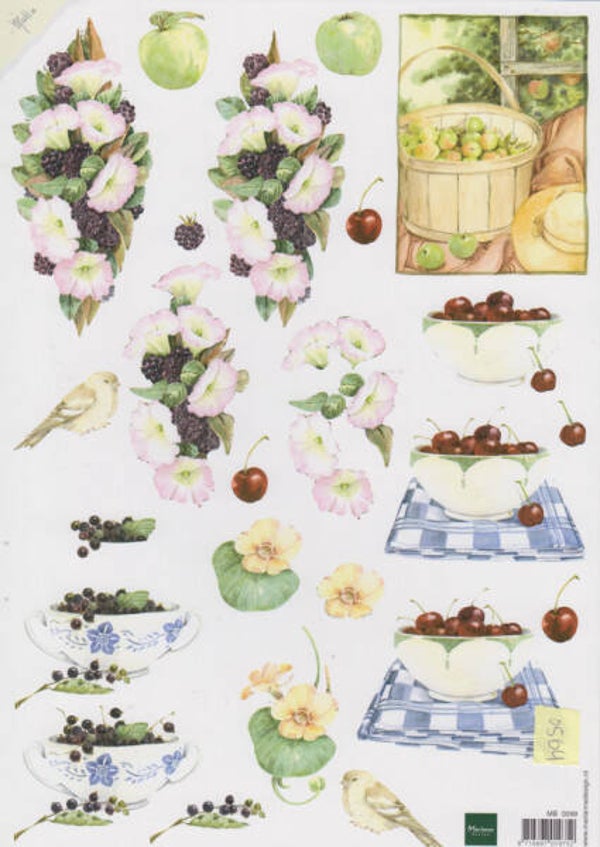 A4 Knipvel Marianne Des. (bloem) MB0099