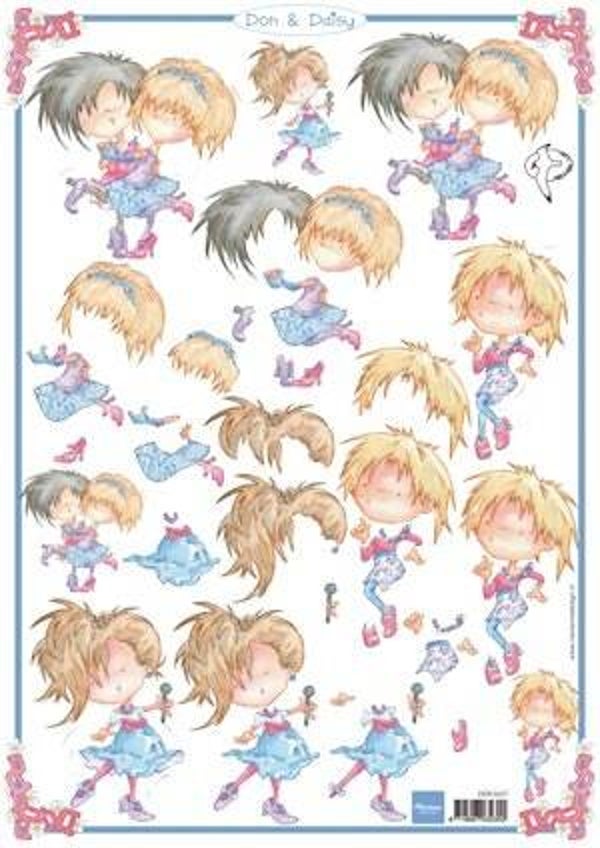 A4 Knipvel Marianne Don & Daisy DDK3207
