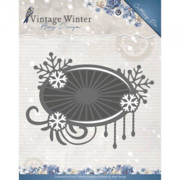 Snijmal Find it - ADD10124 - Snowflake Swirl Label