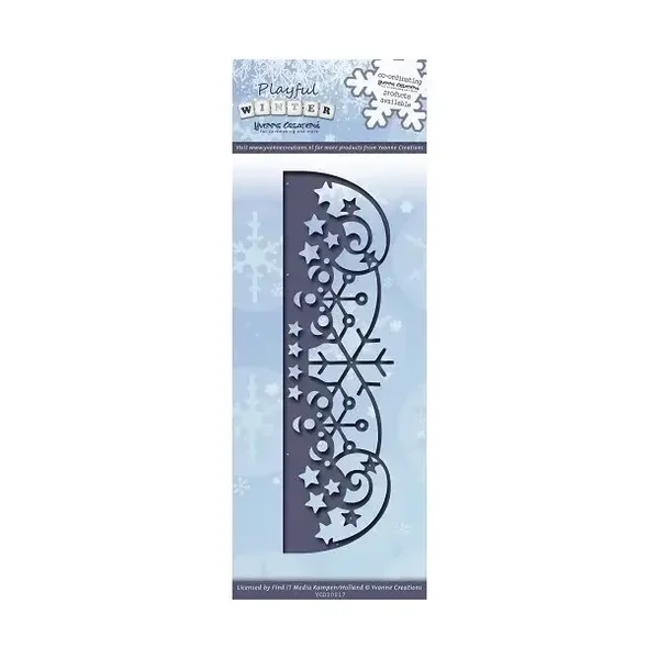 Snijmal Find it - YCD1017 - Snowflake Border