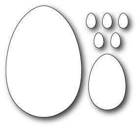 Snijmal Poppystamps Craft Die - 1150 Egg Cetera