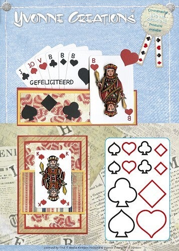 Snijmal Yvonne Creations incl 4 - 3d plaatjes cdd10011