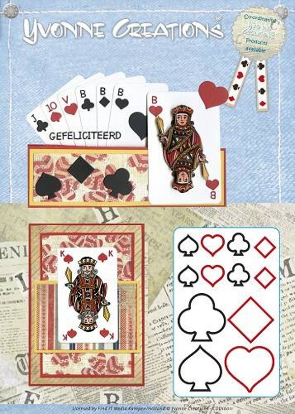 Snijmal Yvonne Creations incl 4 - 3d plaatjes cdd10011