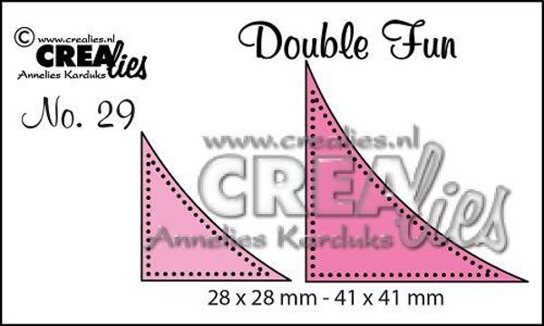Snijmal Crealies Double Fun CLDF 29, Hoekjes met stippen
