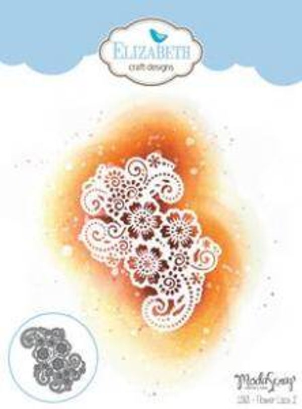 Snijmal Elizabeth Craft Designs 1383 Flower lace 2