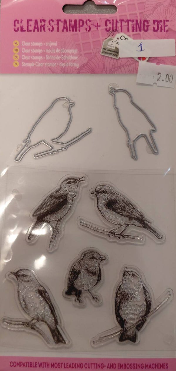 2e kans Stempel en Snijmal 1 - Vogels
