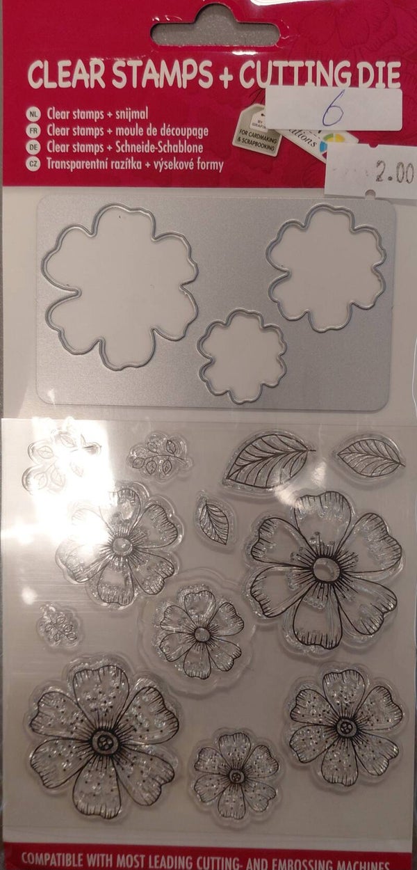 2e kans Stempel en Snijmal 6 - Kleine Bloemen
