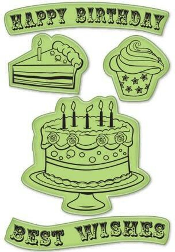 Inkadinkado Rubber Stamp Happy Birthday 60-60012