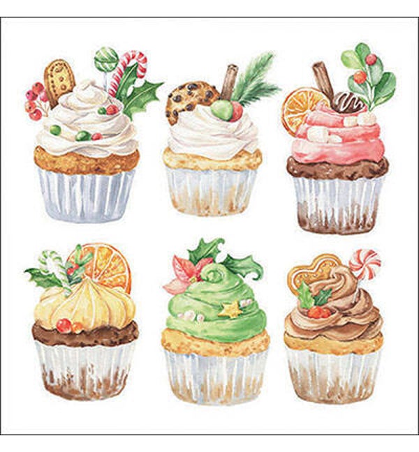 Servet 33318980 Sweet Christmas white