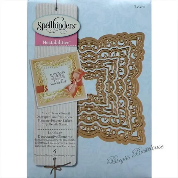 Spellbinders Nestabilities S4-473 Labels 42 Decorative Elements M-183