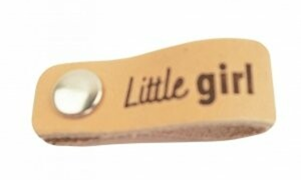 Durable Leren Label 10 x 1,5 cm met druksluiting Little Girl