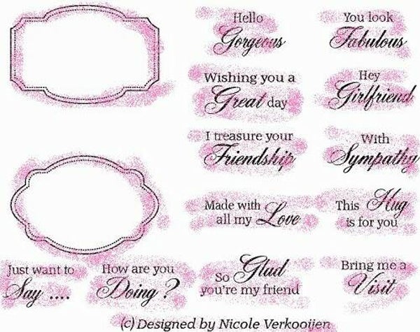 NV004 Tekst Stempelset Engels