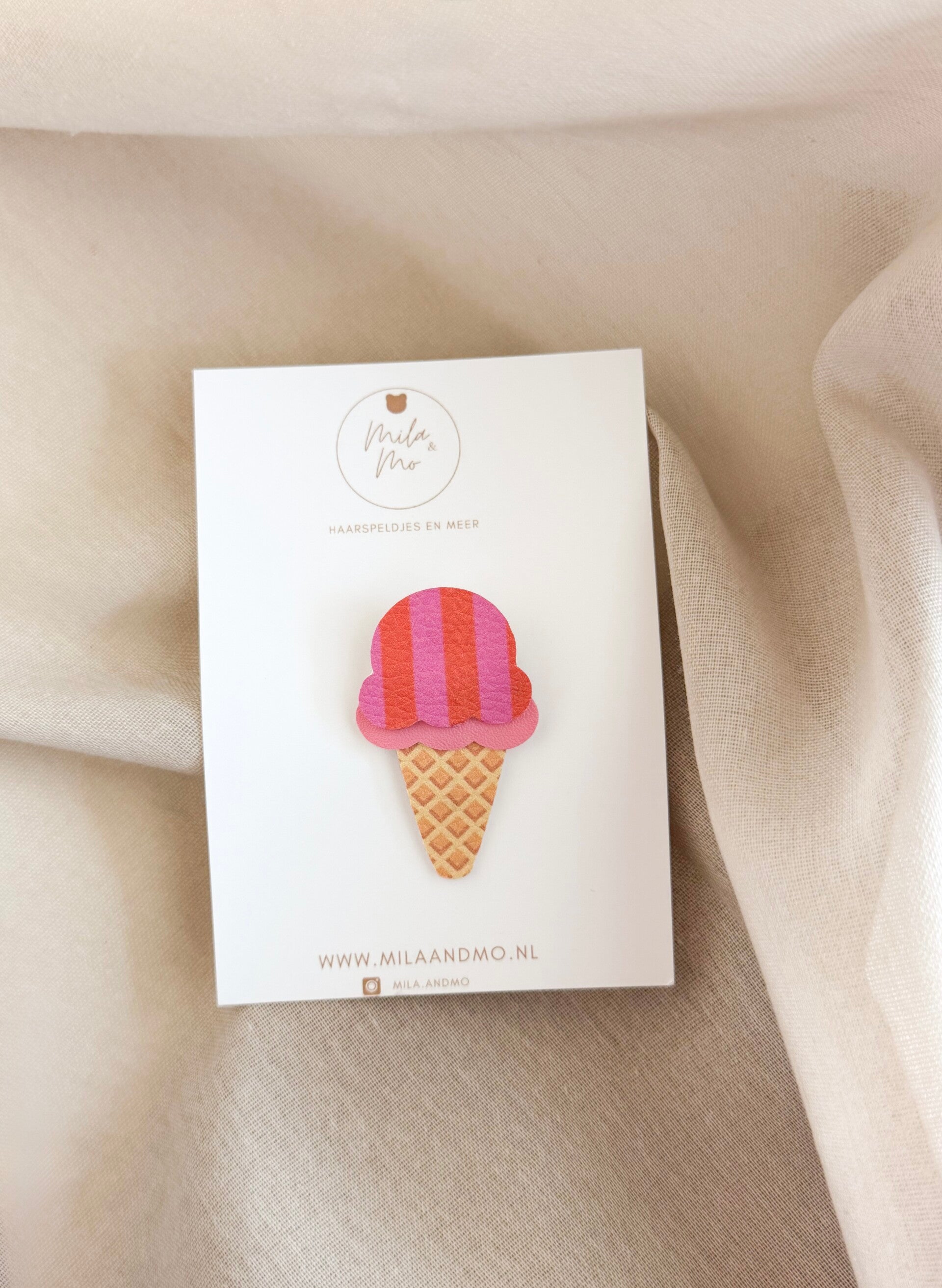 Candy Stripe | haarspeldje ijsje