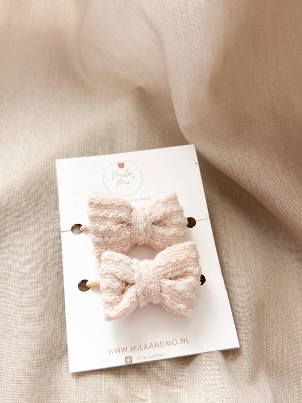 Soft bowes Lace | elastiekjes set