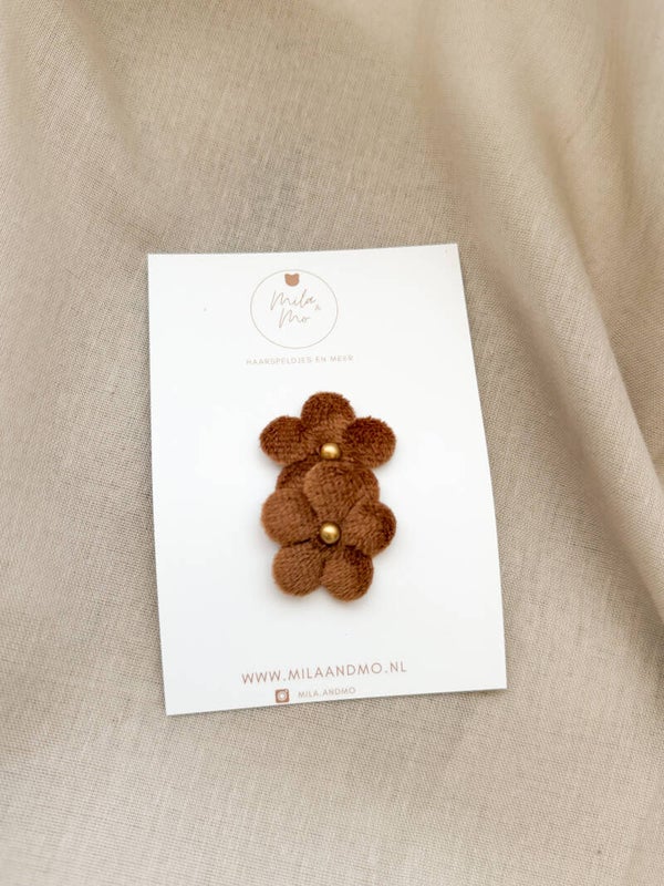 Anti slip speldje Cozy Flower | brown