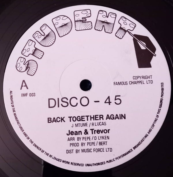 Jean and Trevor Back Together Again  Student NM 12" RARE