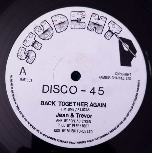 Jean and Trevor  Back Together Again Student 12" VG+