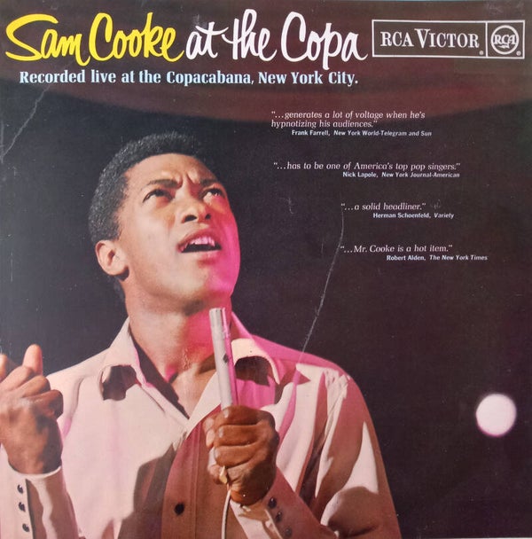 Sam Cooke recorded live at the copacabana  RCA VG+  LP 1964