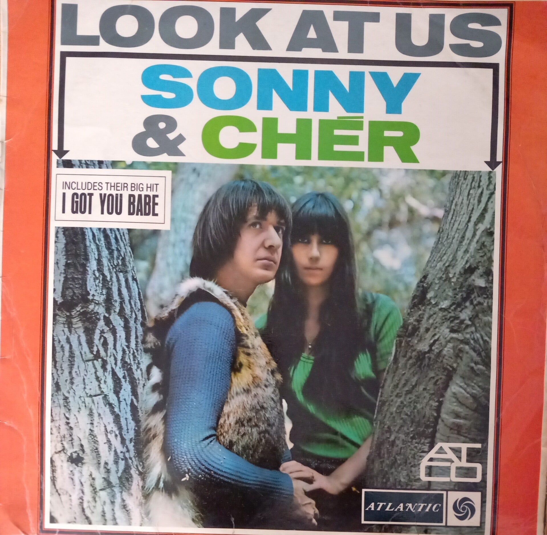 Sonny and Cher Look At Us LP 1965 G 5036 over 60 year old vinyl