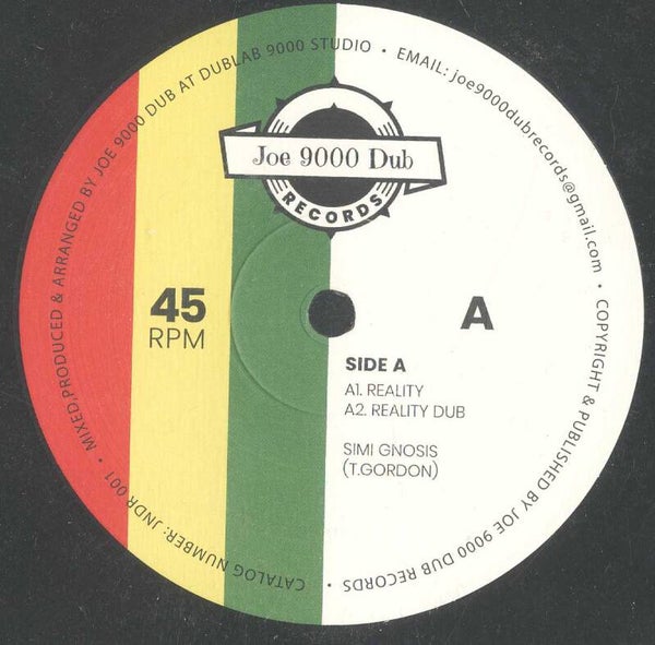 Simi Gnosis Reality Joe 9000 Dub Records Ex 10'