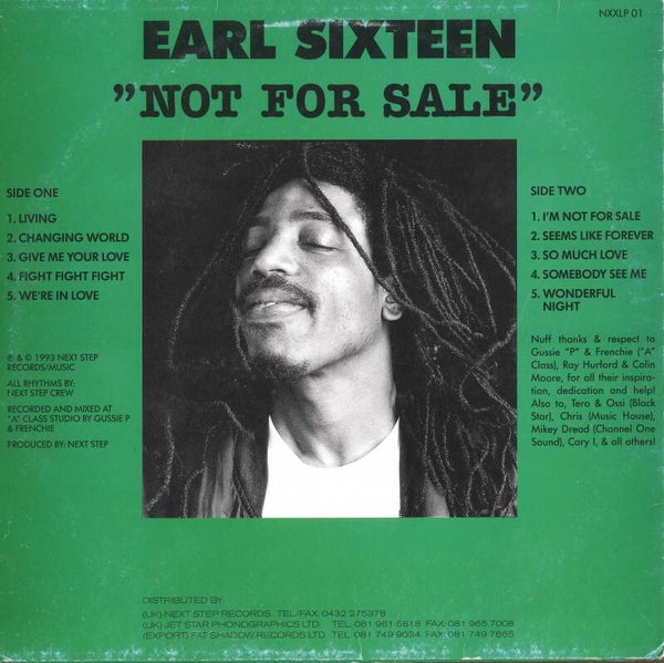 Earl 16	Not For Sale	Ex+ 	LP