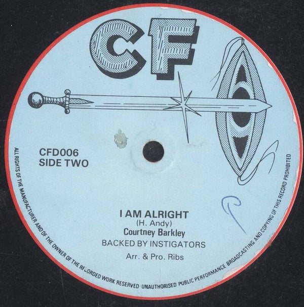 Papa Charjan Courtney Barkley DJ Pumping I Am Alright  VG+ 12"