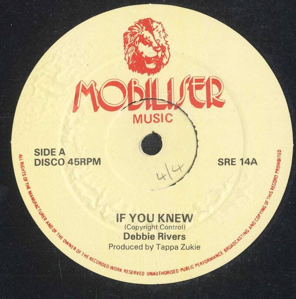 Debbie Rivers If You Knew Mobiliser VG+ 12