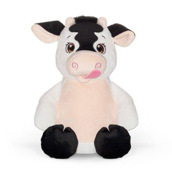 Kuh, Kuscheltier personalisiert, bestickt zur Geburt, Taufe, Einschulung, Geburtstag, Cubbies