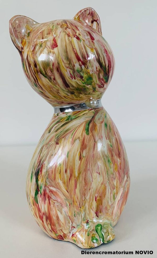 Urn kat neckles regenboog